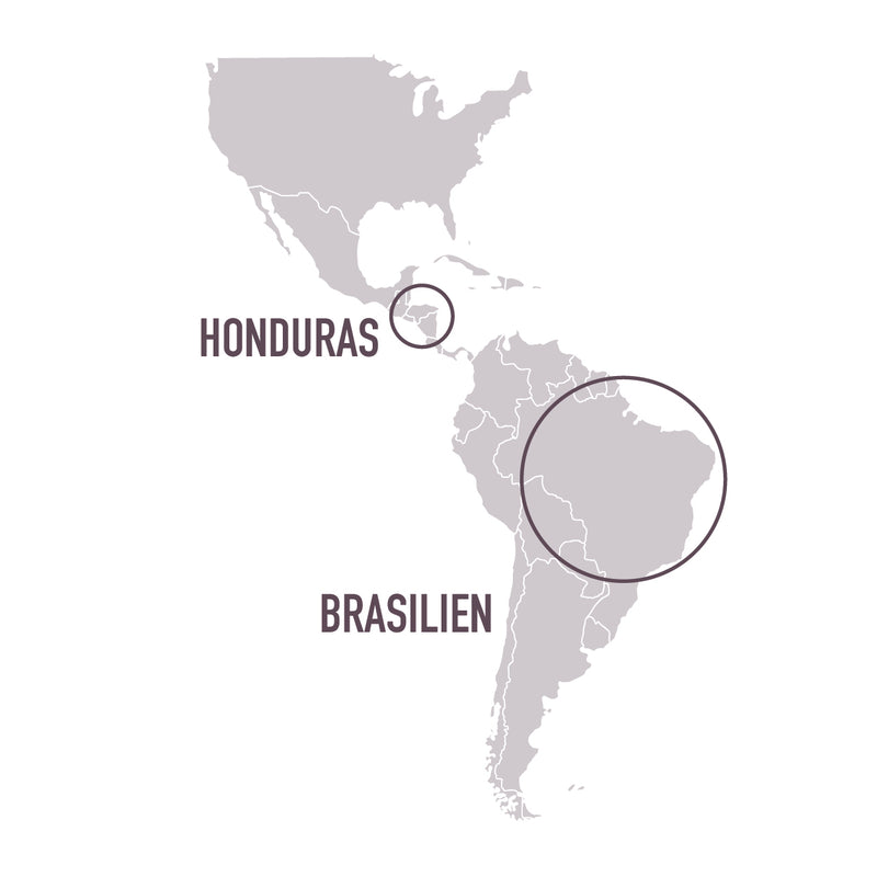 Kaffee Honduras und Brasilien